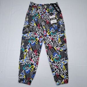 VTG VIP JEANS 5/27 Jogger Faux Cargo Pants Graffiti Streetwear Vibes 90's Y2K